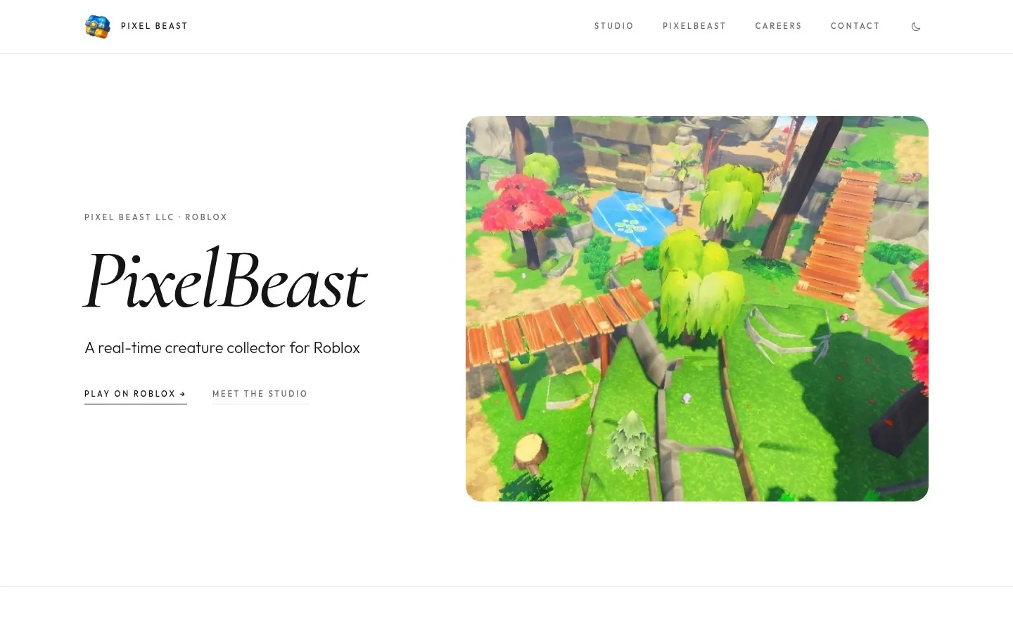 pixelbeast.io brand site design, in progress